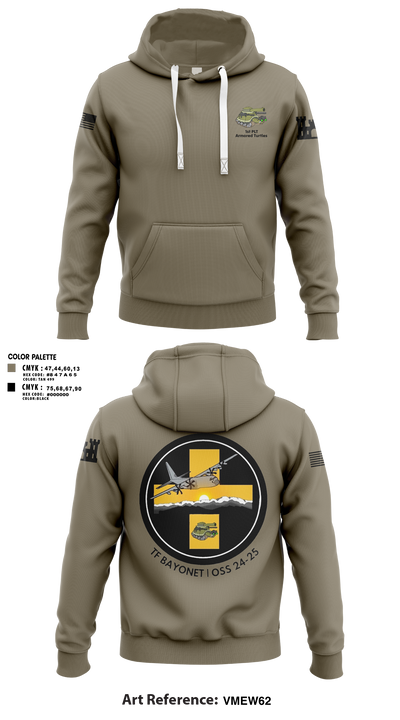 B Co 766 EN BeB 1st Platoon Armored Turtles Hoodie - 7
