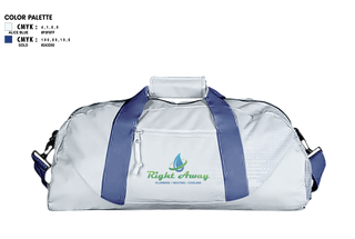 Duffle Bag, Right away plumbing sewer heating cooling, , Teamtime, Team time, sublimation, custom sports apparel, team uniforms, spirit wear, spiritwear, sports uniforms, custom shirts, team store, custom team store, fundraiser sports, apparel fundraiser