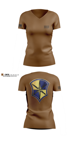 Womens Short Sleeve Vneck Shirt, Capabilities Protection Detachment, , Teamtime, Team time, sublimation, custom sports apparel, team uniforms, spirit wear, spiritwear, sports uniforms, custom shirts, team store, custom team store, fundraiser sports, apparel fundraiser
