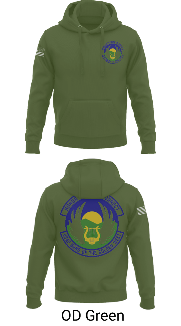Hoodie, USAF Band of the Golden West, , Teamtime, Team time, sublimation, custom sports apparel, team uniforms, spirit wear, spiritwear, sports uniforms, custom shirts, team store, custom team store, fundraiser sports, apparel fundraiser