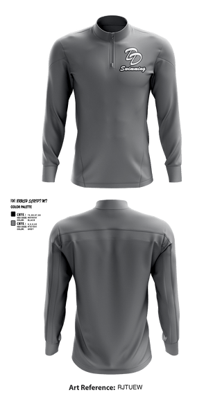 Quarter Zip Jacket, David Douglas High School Swimming, Swimming, Teamtime, Team time, sublimation, custom sports apparel, team uniforms, spirit wear, spiritwear, sports uniforms, custom shirts, team store, custom team store, fundraiser sports, apparel fundraiser
