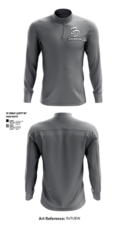 David Douglas High School Swimming 22345168 Quarter Zip Jacket - 5
