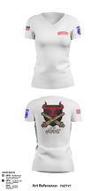 BRAVO BULLS 37560351 Women's Short Sleeve V-neck Shirt - 8