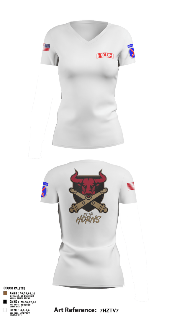 Women's Short Sleeve Vneck Shirt, BRAVO BULLS, Army, Teamtime, Team time, sublimation, custom sports apparel, team uniforms, spirit wear, spiritwear, sports uniforms, custom shirts, team store, custom team store, fundraiser sports, apparel fundraiser