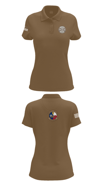 B Co 615th ASB - Tangos 38236769 Women's Short Sleeve Performance Polo  - 15