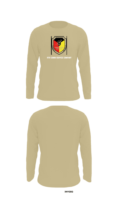 9th Comm Service company 88104614 Long Sleeve Performance Shirt - 92