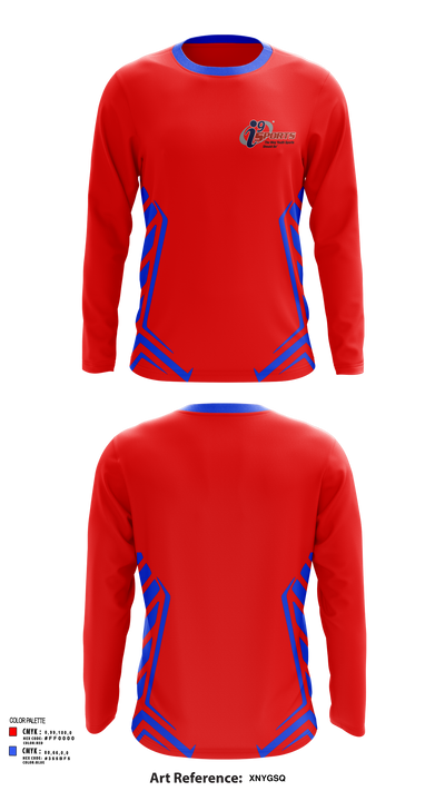 i9 Sports of North Mecklenburg/South Iredell 39583391 Long Sleeve Performance Shirt 102