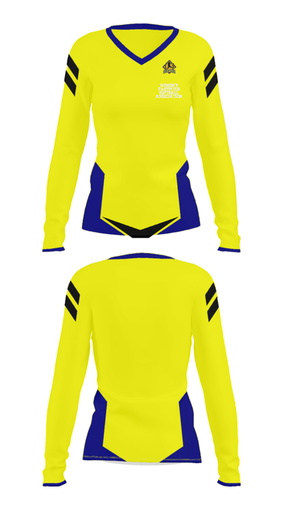 Women's Fastpitch Softball Association 24360218 Women's Long Sleeve V-neck Shirt - 31
