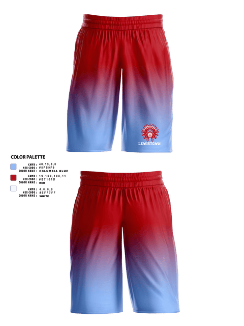 Mens Basketball Shorts, Lewistown High School Basketball, Men's Basketball, Teamtime, Team time, sublimation, custom sports apparel, team uniforms, spirit wear, spiritwear, sports uniforms, custom shirts, team store, custom team store, fundraiser sports, apparel fundraiser