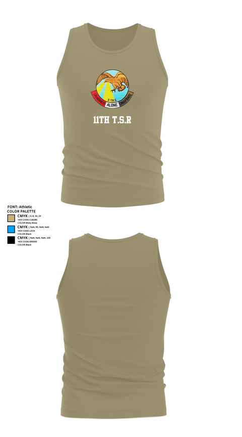Tank Top, 11th T.S.R, Navy, Teamtime, Team time, sublimation, custom sports apparel, team uniforms, spirit wear, spiritwear, sports uniforms, custom shirts, team store, custom team store, fundraiser sports, apparel fundraiser