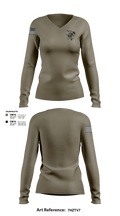Marine Unit 18917131 Women's Long Sleeve V-neck Shirt - 3