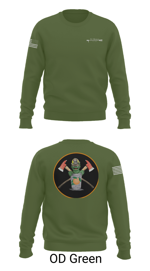 Crew Neck Sweatshirt, 91 Bravo, Fire Department, Teamtime, Team time, sublimation, custom sports apparel, team uniforms, spirit wear, spiritwear, sports uniforms, custom shirts, team store, custom team store, fundraiser sports, apparel fundraiser