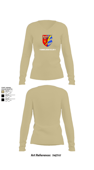 Womens Long Sleeve Vneck Shirt, Fernmeldebataillon 4, Army, Teamtime, Team time, sublimation, custom sports apparel, team uniforms, spirit wear, spiritwear, sports uniforms, custom shirts, team store, custom team store, fundraiser sports, apparel fundraiser