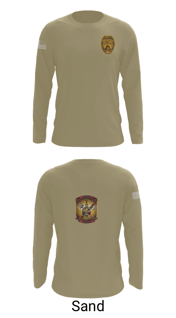 Long Sleeve Performance Shirt, 4th Law Enforcement Battalion Bravo Company, Marines, Teamtime, Team time, sublimation, custom sports apparel, team uniforms, spirit wear, spiritwear, sports uniforms, custom shirts, team store, custom team store, fundraiser sports, apparel fundraiser