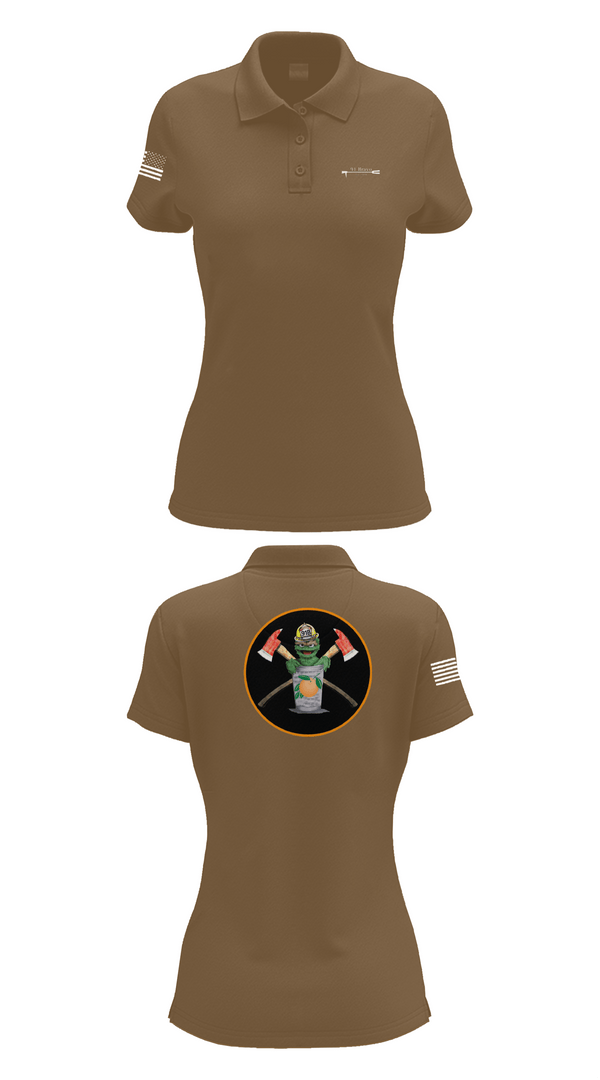Womens Short Sleeve Performance Polo, 91 Bravo, Fire Department, Teamtime, Team time, sublimation, custom sports apparel, team uniforms, spirit wear, spiritwear, sports uniforms, custom shirts, team store, custom team store, fundraiser sports, apparel fundraiser
