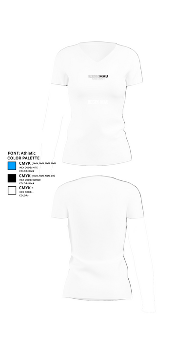 Resin Mau 80080639 Women's Short Sleeve V-neck Shirt - 18