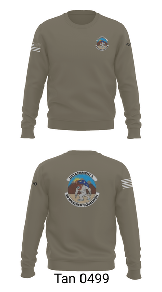 Crew Neck Sweatshirt, Detachment 1, 3rd Combat Weather Sqd, Air Force, Teamtime, Team time, sublimation, custom sports apparel, team uniforms, spirit wear, spiritwear, sports uniforms, custom shirts, team store, custom team store, fundraiser sports, apparel fundraiser