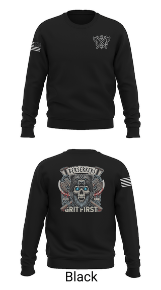 Crew Neck Sweatshirt, Baker 3-509th 3rd Plt 1st squad, Army, Teamtime, Team time, sublimation, custom sports apparel, team uniforms, spirit wear, spiritwear, sports uniforms, custom shirts, team store, custom team store, fundraiser sports, apparel fundraiser