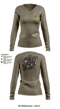 509 OSS 20473594 Women's Long Sleeve V-neck Shirt - 101