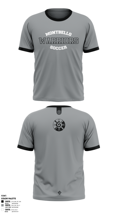 Montbello HS Boys Soccer 60090327 Old School Cotton Feel Shirt - 1