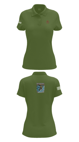 Women's Short Sleeve Performance Polo, 34th DSB, Army, Teamtime, Team time, sublimation, custom sports apparel, team uniforms, spirit wear, spiritwear, sports uniforms, custom shirts, team store, custom team store, fundraiser sports, apparel fundraiser