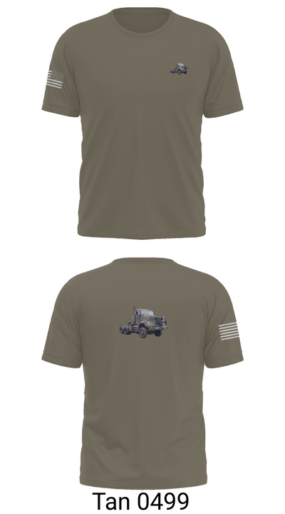 617th Transportation Company 2064597 Old School Cotton Feel Shirt - 70