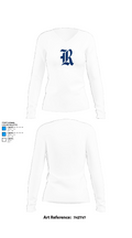 Ringgold High School Cheer 51268612 Women's Long Sleeve V-neck Shirt - 15