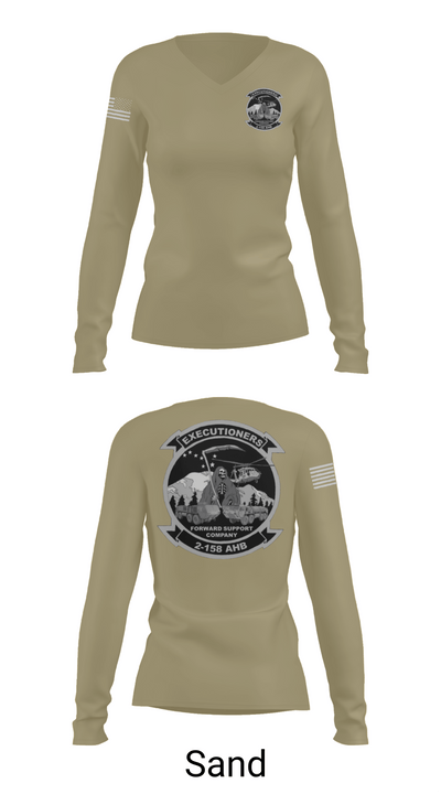 Executioners 26659367 Women's Long Sleeve V-neck Shirt - 97