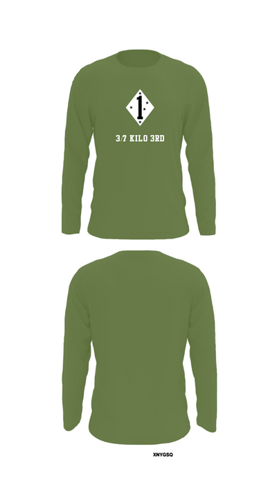 3/7 Kilo 3rd 36158608 Long Sleeve Performance Shirt - 52
