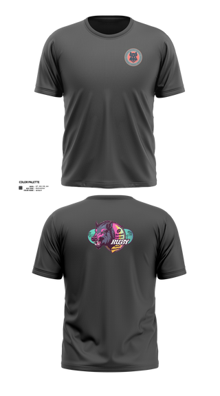 Short Sleeve Performance Shirt, Black Boars, Rugby, Teamtime, Team time, sublimation, custom sports apparel, team uniforms, spirit wear, spiritwear, sports uniforms, custom shirts, team store, custom team store, fundraiser sports, apparel fundraiser