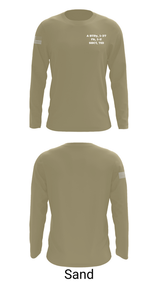 Long Sleeve Performance Shirt, A BTRy, 1-37 FA, 1-2 SBCT, 7ID, , Teamtime, Team time, sublimation, custom sports apparel, team uniforms, spirit wear, spiritwear, sports uniforms, custom shirts, team store, custom team store, fundraiser sports, apparel fundraiser