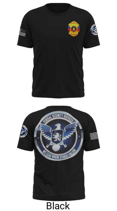 TS FEDERAL PRIVATE SECURITY & BODYGUARD 72741630 Short Sleeve Performance Shirt - 34