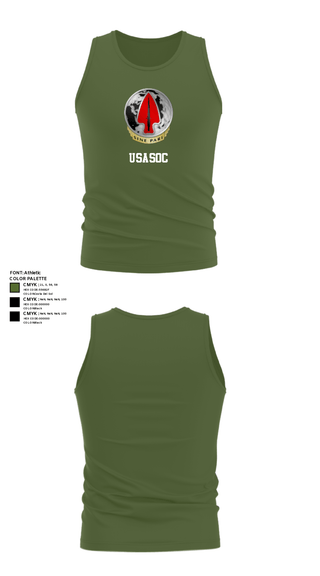 Tank Top, Usasoc, Army, Teamtime, Team time, sublimation, custom sports apparel, team uniforms, spirit wear, spiritwear, sports uniforms, custom shirts, team store, custom team store, fundraiser sports, apparel fundraiser