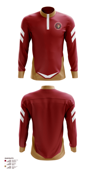 Charleston High School Band 49030525 Quarter Zip Jacket - 40