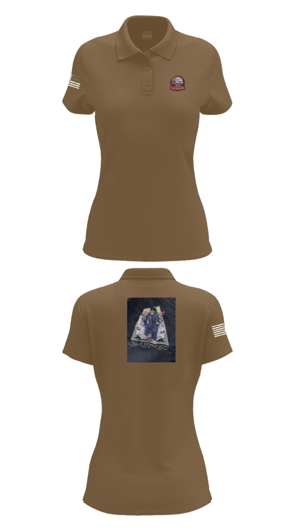 Women's Short Sleeve Performance Polo, AIMD IWAKUNI, Navy, Teamtime, Team time, sublimation, custom sports apparel, team uniforms, spirit wear, spiritwear, sports uniforms, custom shirts, team store, custom team store, fundraiser sports, apparel fundraiser