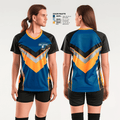 Grandview Middle School Cheer 23349487 Women's Short Sleeve V-neck Shirt - 2