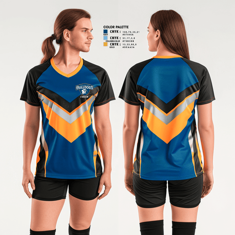 Womens Short Sleeve Vneck Shirt, Grandview Middle School Cheer, Cheer, Teamtime, Team time, sublimation, custom sports apparel, team uniforms, spirit wear, spiritwear, sports uniforms, custom shirts, team store, custom team store, fundraiser sports, apparel fundraiser