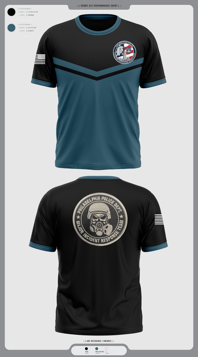 Philadelphia Police Counter Terrorism Operations 96724572 Short Sleeve Performance Shirt - 1
