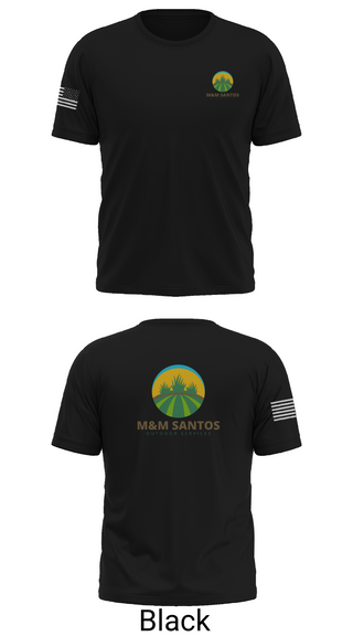 Old School Cotton Feel Shirt, M&M Santos Outdoor Services, , Teamtime, Team time, sublimation, custom sports apparel, team uniforms, spirit wear, spiritwear, sports uniforms, custom shirts, team store, custom team store, fundraiser sports, apparel fundraiser