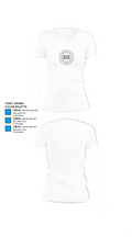 American R&R 90349498 Women's Short Sleeve V-neck Shirt - 18