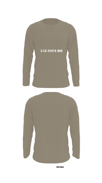 G Co 334th BSB 87958583 Long Sleeve Performance Shirt - 69