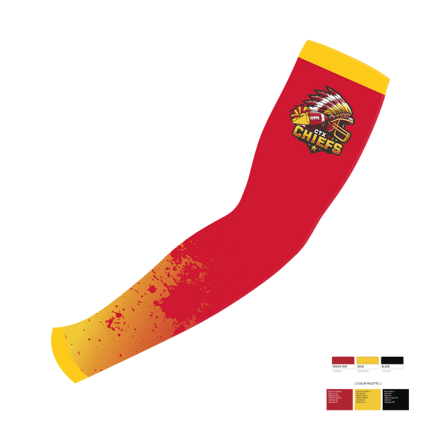 Arm Sleeve, CTX Chiefs, Football, Teamtime, Team time, sublimation, custom sports apparel, team uniforms, spirit wear, spiritwear, sports uniforms, custom shirts, team store, custom team store, fundraiser sports, apparel fundraiser