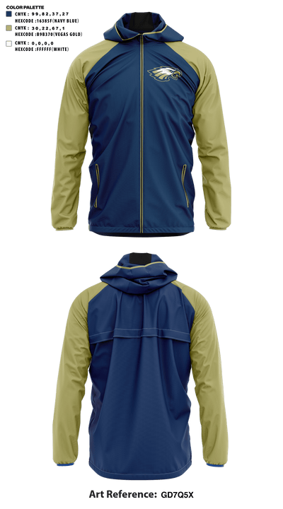 Landmark Christian School Football 82110402 Windbreaker - 41