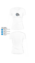 Woodburn Bulldogs 46725617 Women's Short Sleeve V-neck Shirt - 18