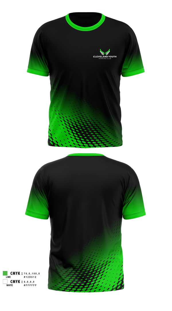 Short Sleeve Performance Shirt, Cleveland Youth Running Club, Cross Country, Teamtime, Team time, sublimation, custom sports apparel, team uniforms, spirit wear, spiritwear, sports uniforms, custom shirts, team store, custom team store, fundraiser sports, apparel fundraiser