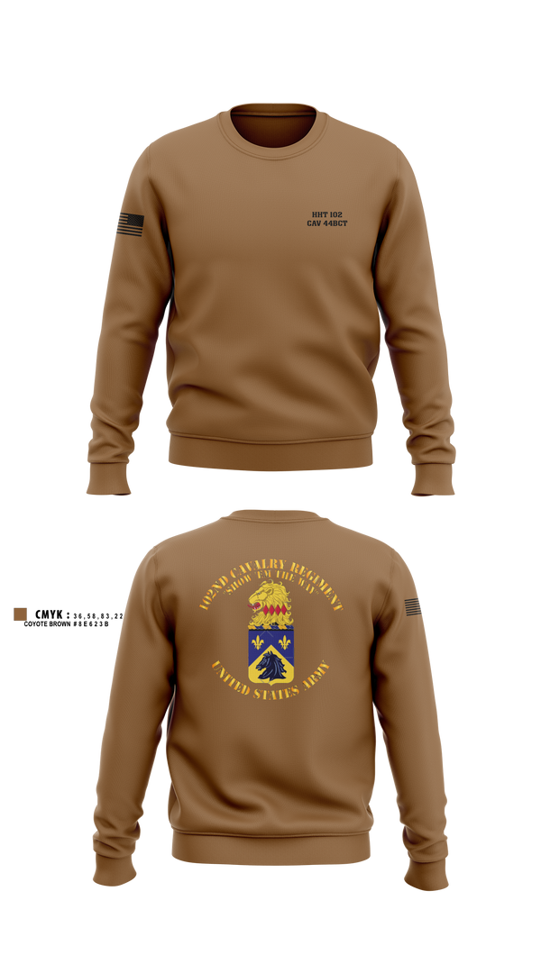Crew Neck Sweatshirt, HHT 102 CAV, , Teamtime, Team time, sublimation, custom sports apparel, team uniforms, spirit wear, spiritwear, sports uniforms, custom shirts, team store, custom team store, fundraiser sports, apparel fundraiser