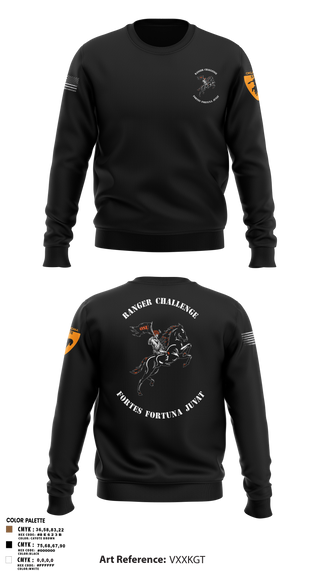 Crew Neck Sweatshirt, Ranger Challenge, , Teamtime, Team time, sublimation, custom sports apparel, team uniforms, spirit wear, spiritwear, sports uniforms, custom shirts, team store, custom team store, fundraiser sports, apparel fundraiser