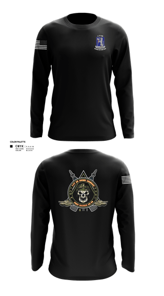 Long Sleeve Performance Shirt, 1-77 AR A Co., Army, Teamtime, Team time, sublimation, custom sports apparel, team uniforms, spirit wear, spiritwear, sports uniforms, custom shirts, team store, custom team store, fundraiser sports, apparel fundraiser