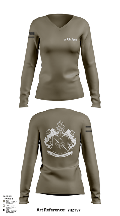 NA 10904761 Women's Long Sleeve V-neck Shirt - 152