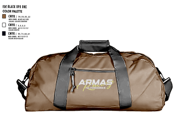 Duffle Bag, Armas Autoworks, , Teamtime, Team time, sublimation, custom sports apparel, team uniforms, spirit wear, spiritwear, sports uniforms, custom shirts, team store, custom team store, fundraiser sports, apparel fundraiser